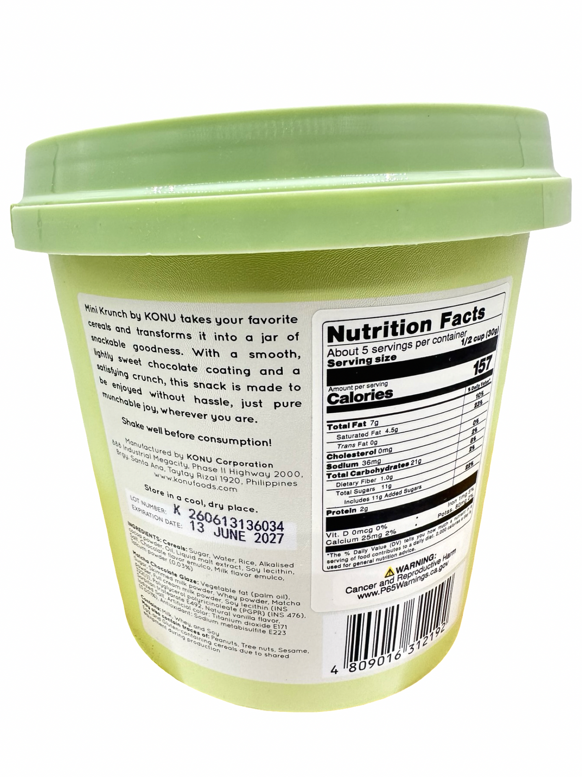 Konu - Mini Krunch - Matcha Krunch - 160G