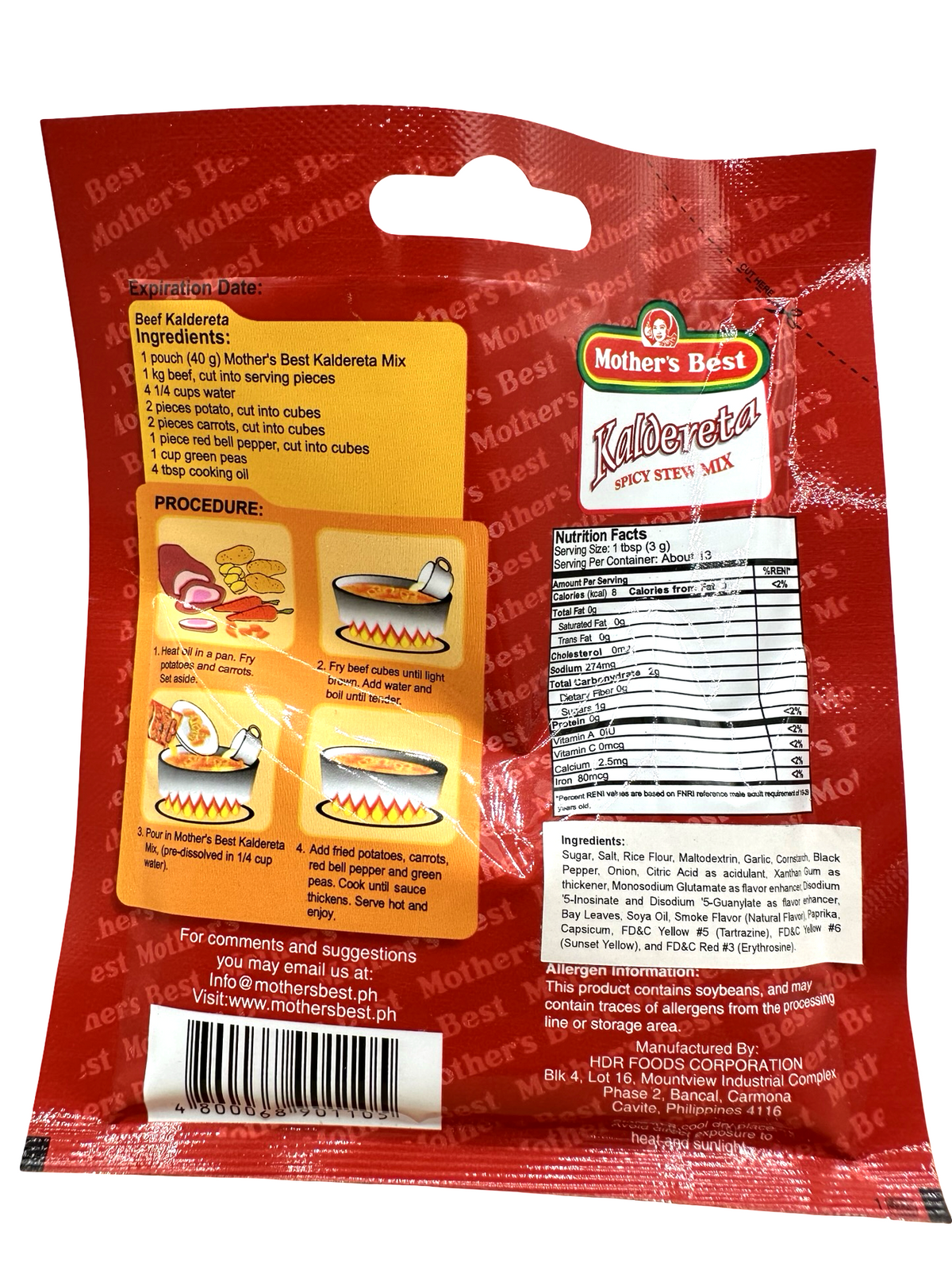 Mother's Best - Kaldereta - 1.41 OZ