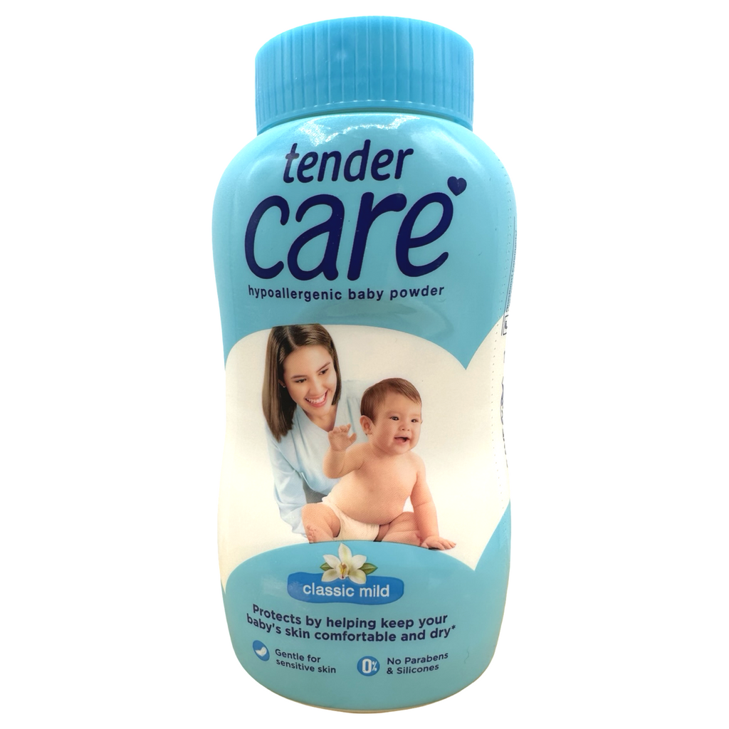 Tender Care - Blue - Classic Mild - Hypo-Allergenic Baby Powder - 100 G