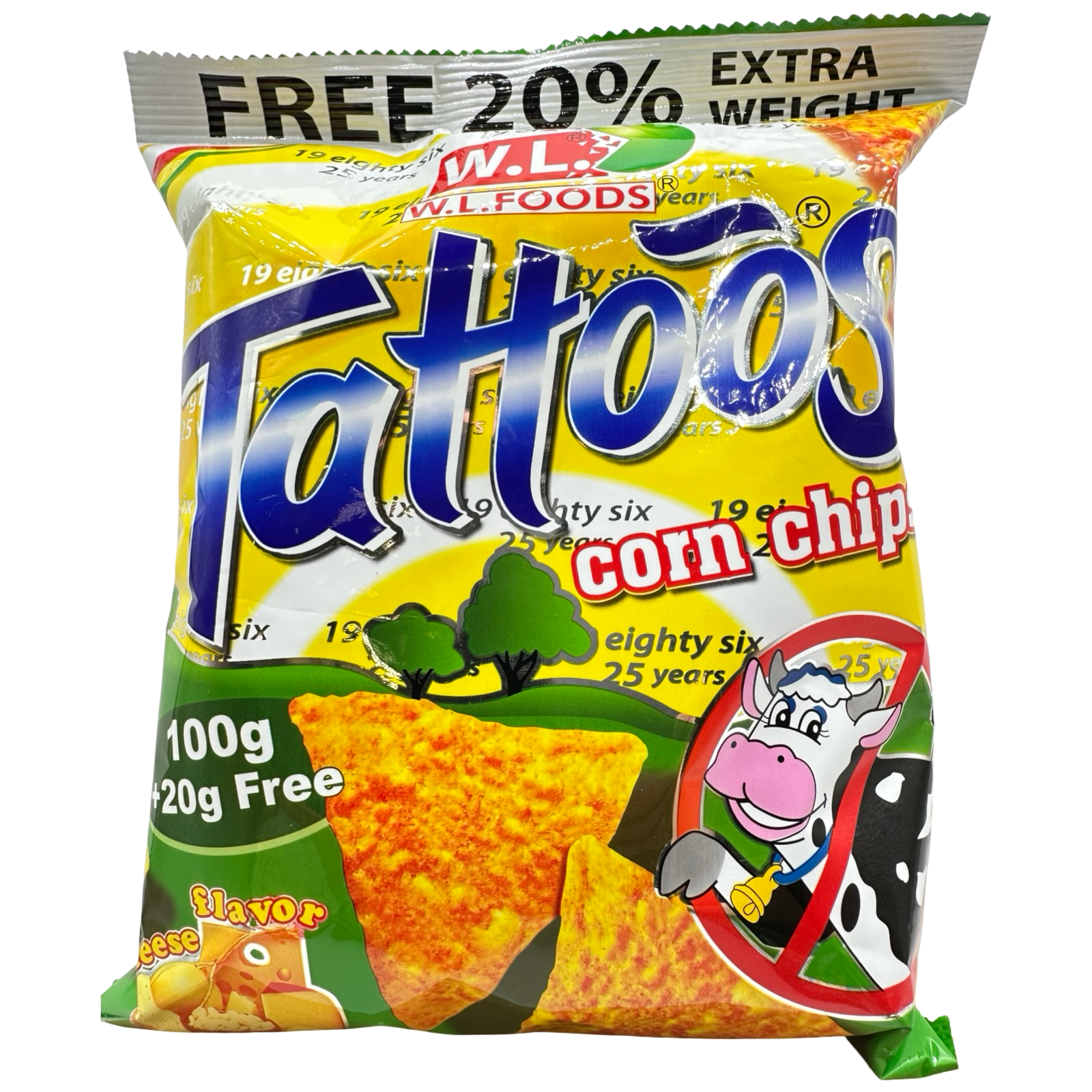 W.L. Foods - Tattoos  Corn Chips - 120g
