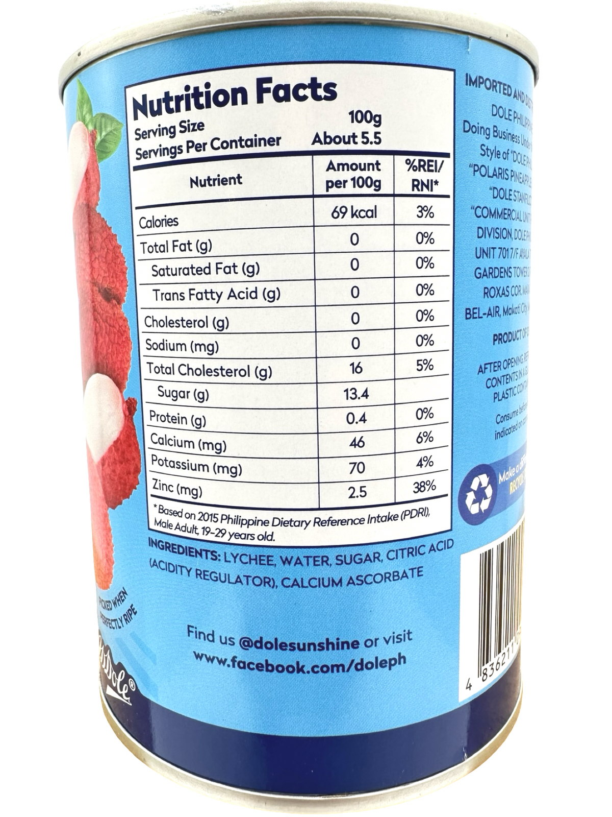 Dole - Lychee in Syrup - 565g