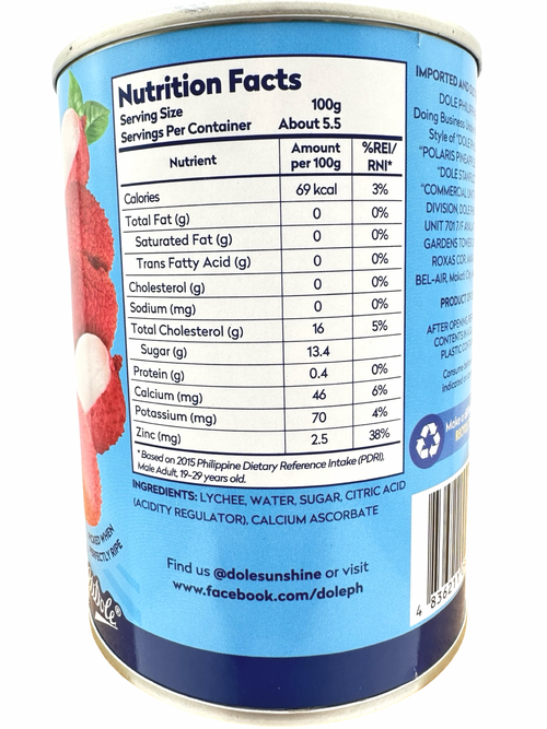 Dole - Lychee in Syrup - 565g