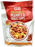 KDC - Roasted Red Skin Peanuts & Garlic Chips - SPICY - 16 OZ