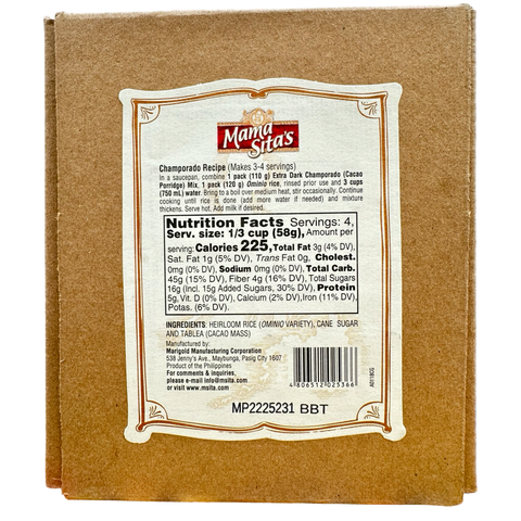 Mama Sita's - Heirloom Champorado - Ominio - 230 G