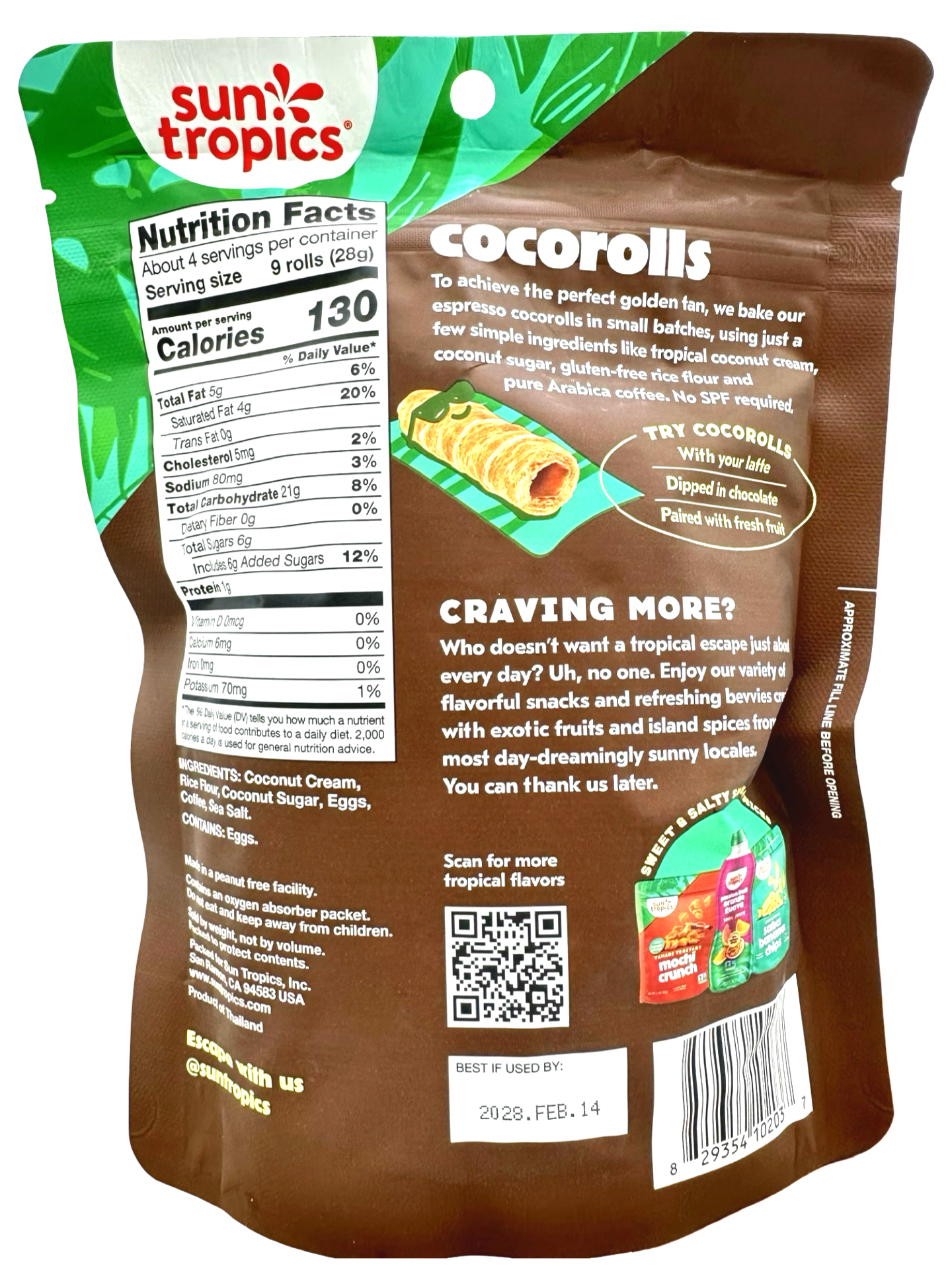 Suntropics - Coco Rolls Espresso - 4oz