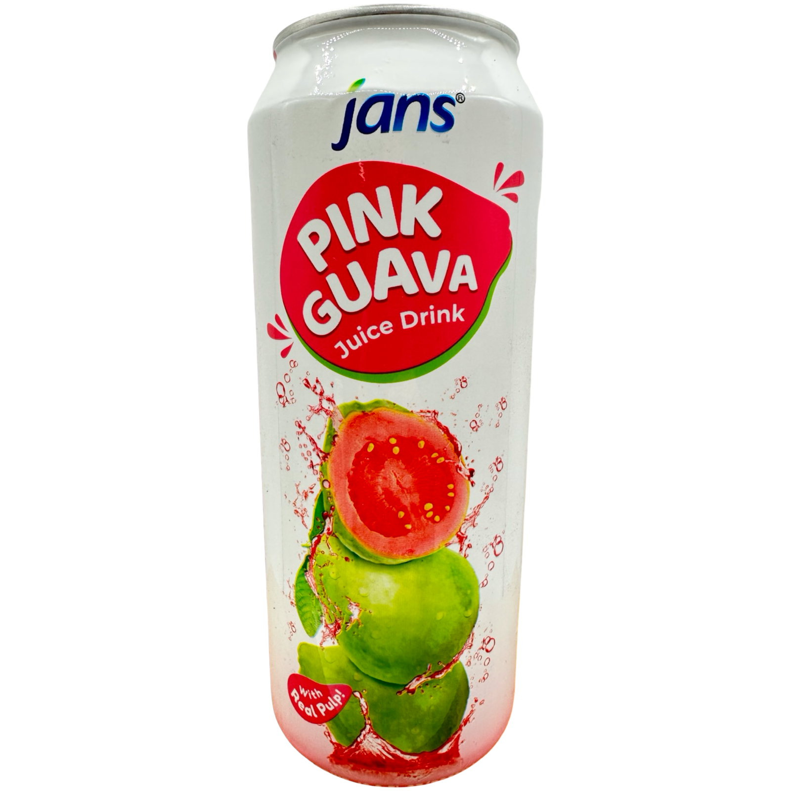 Jans - 30% Pink Guava Juice Drink w/ Pulp - 16.9 OZ