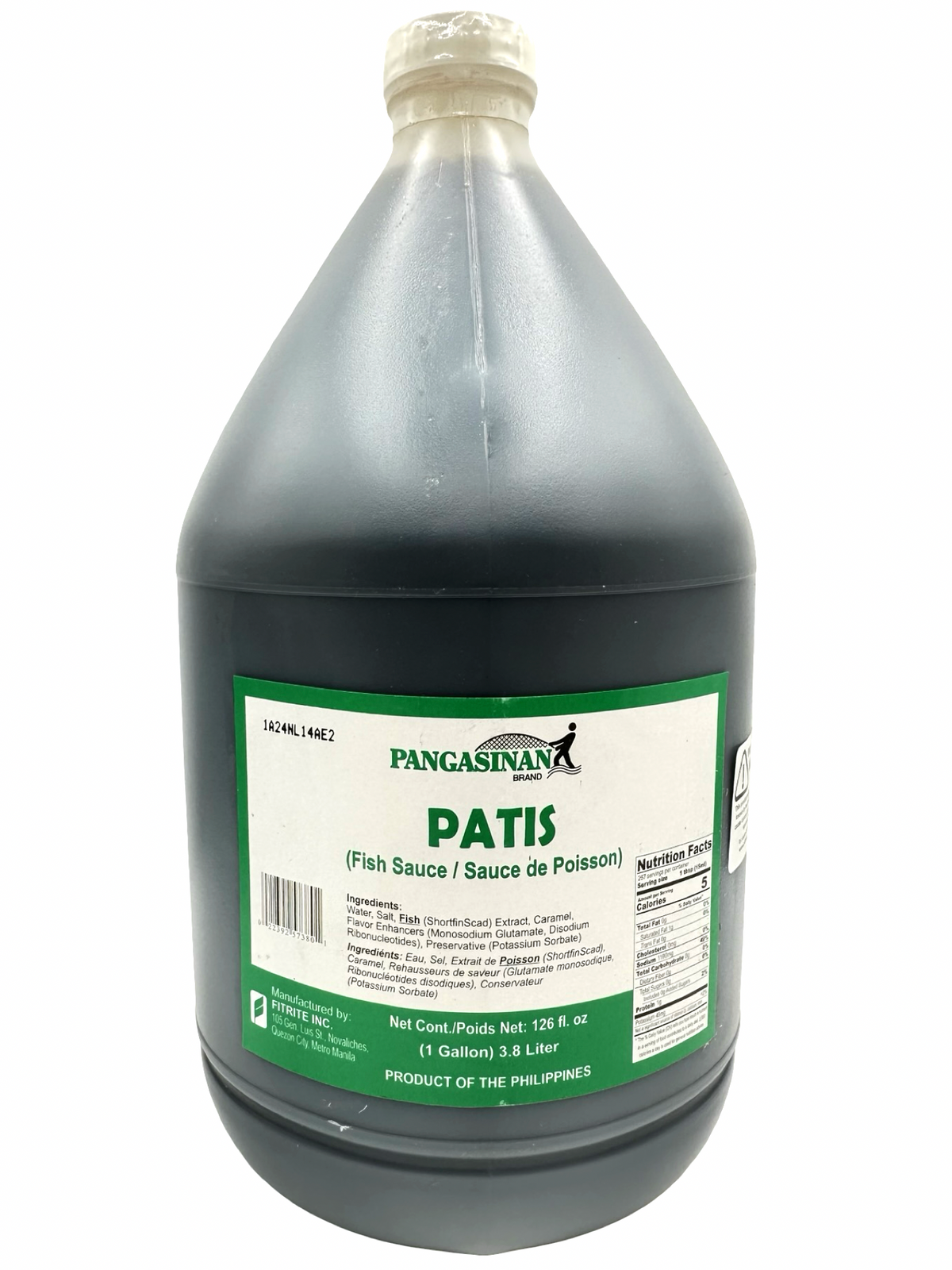 Pangasinan - Fish Sauce - Patis - 1 Gal