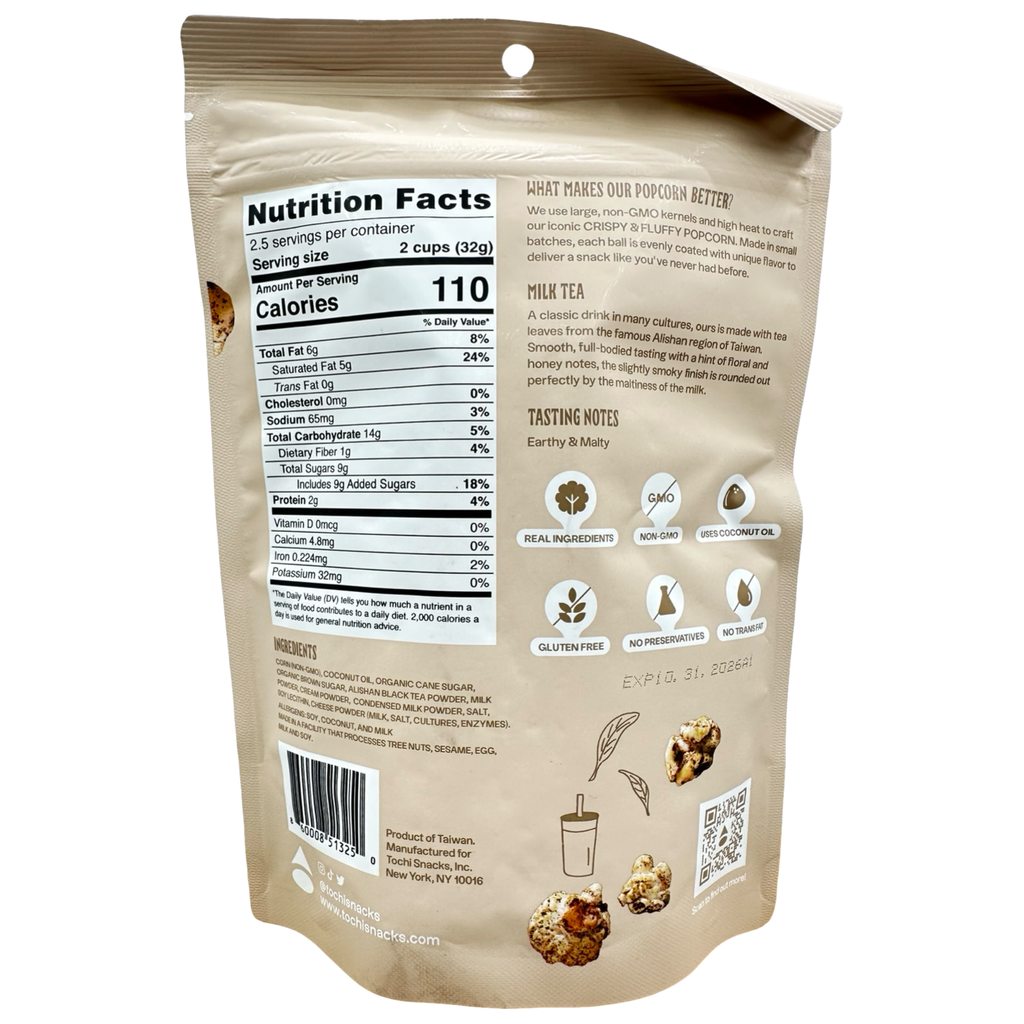 Tochi - Popcorn Black Milktea - 2.8 OZ