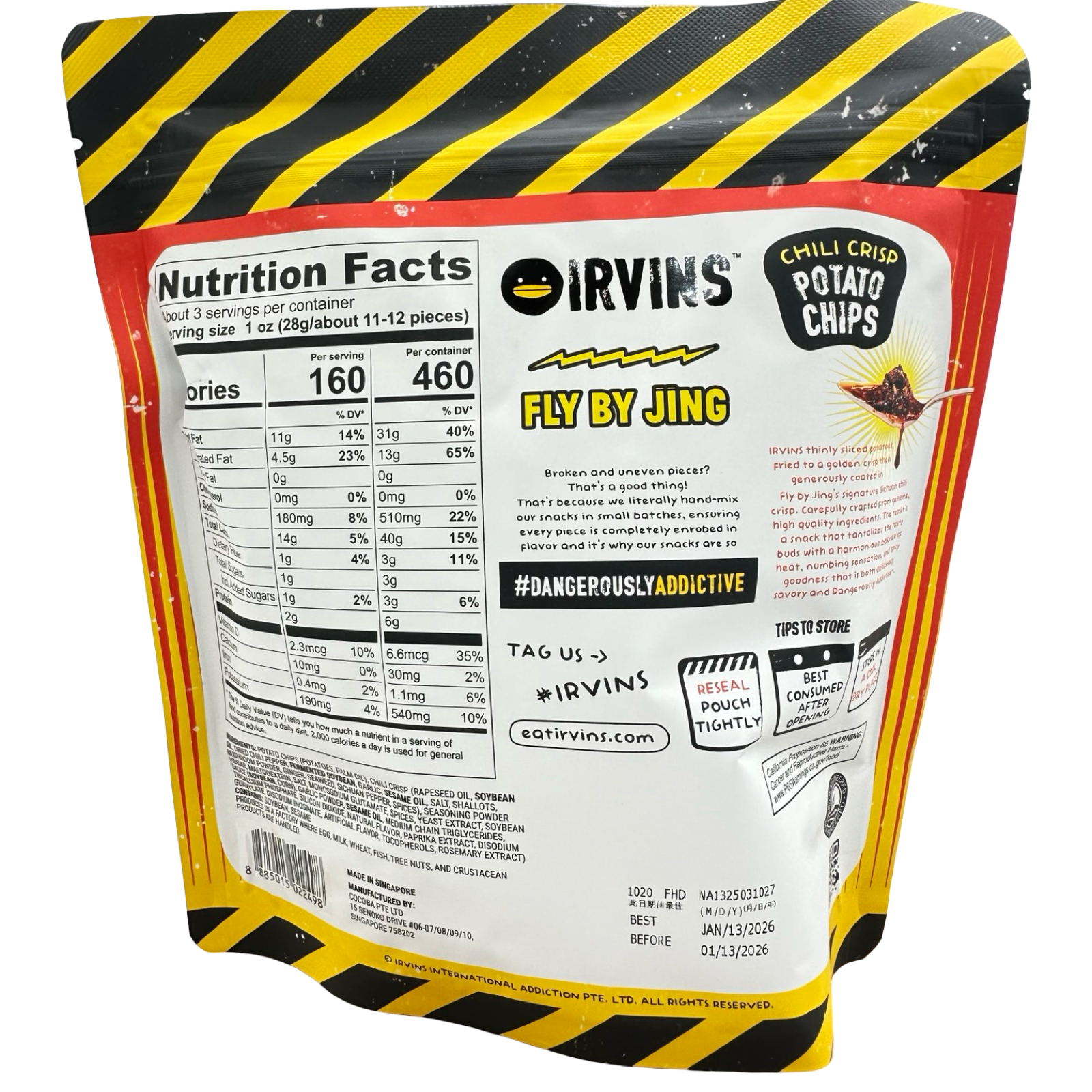 Irvins - Chili Potato Chips - 80 G