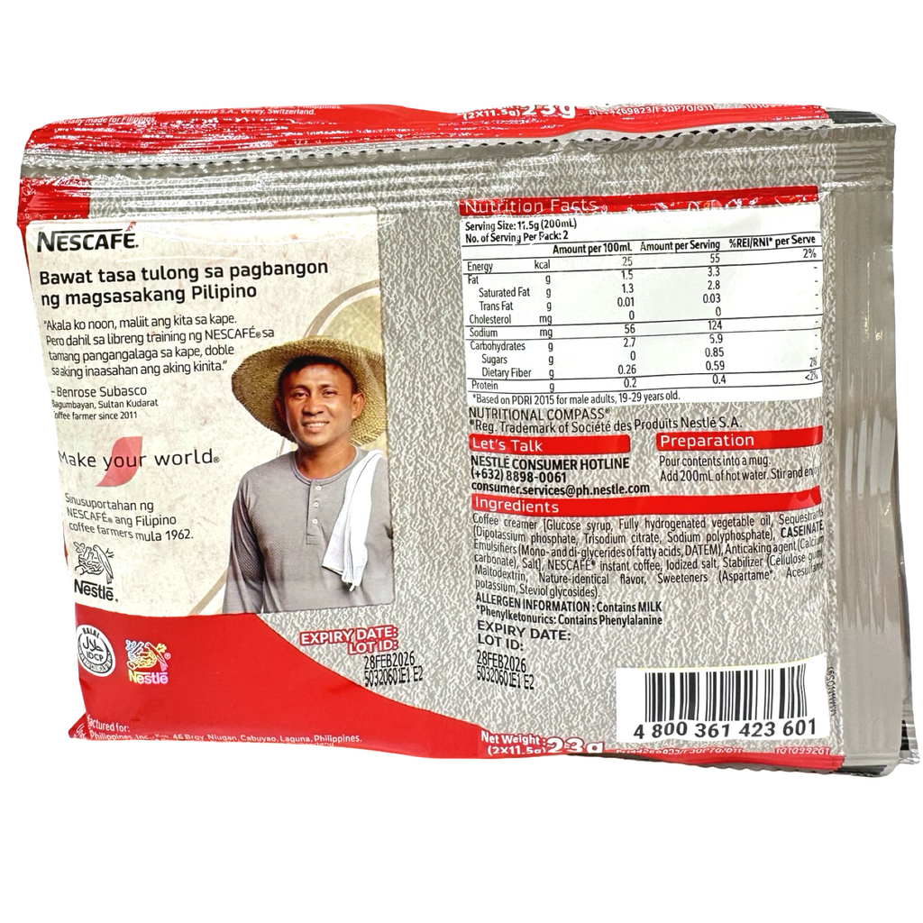 Nescafe - Original - Sugar Free - Twin Pack - 5 x 23g