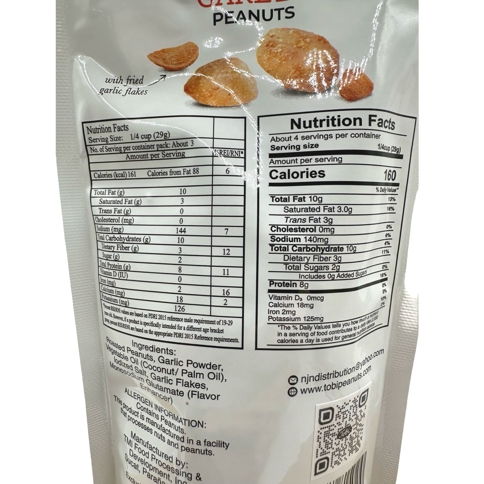 Tobi - Garlic Peanuts with Garlic Flakes - 120 G