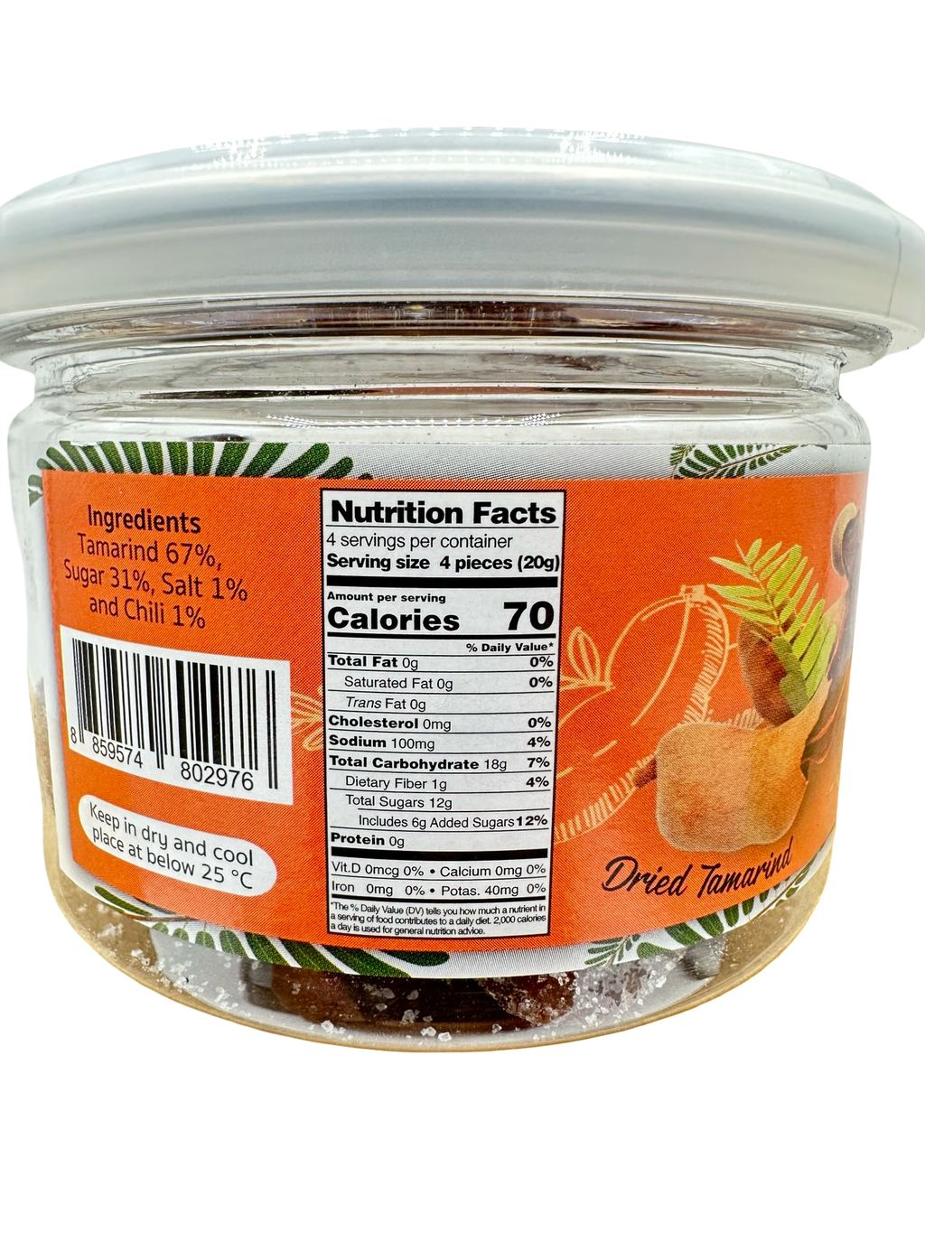 Natcha - Dried Tamarind Ball - Spicy - 3.53oz (100g)
