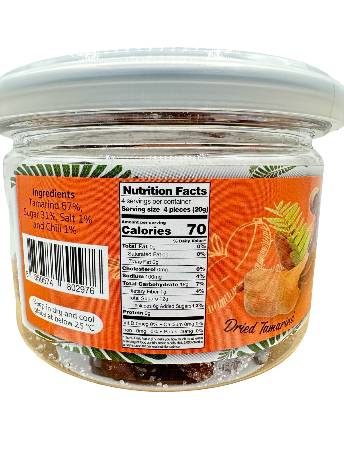 Natcha - Dried Tamarind Ball - Spicy - 3.53oz (100g)
