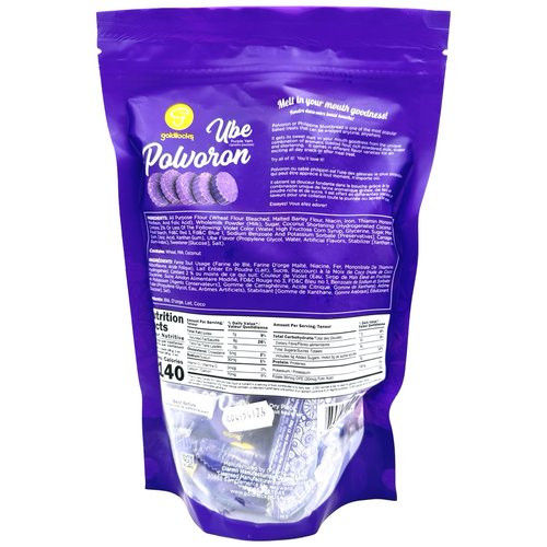 Goldilocks - Polvoron - UBE (Manila Short Bread) - Philippine Shortbread - 15 Pieces - 420 G