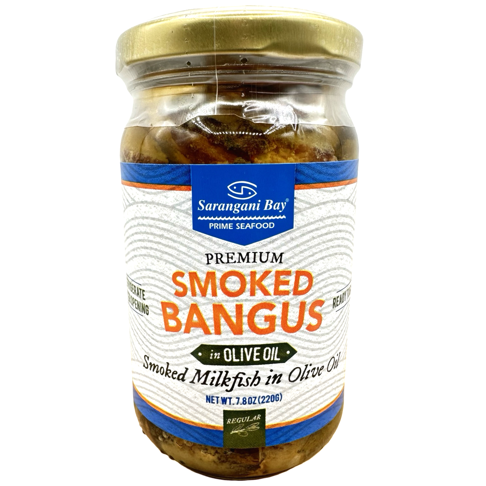 Sarangani Bay - Premium Smoked Bangus in Olive Oil – Regular - 220 G
