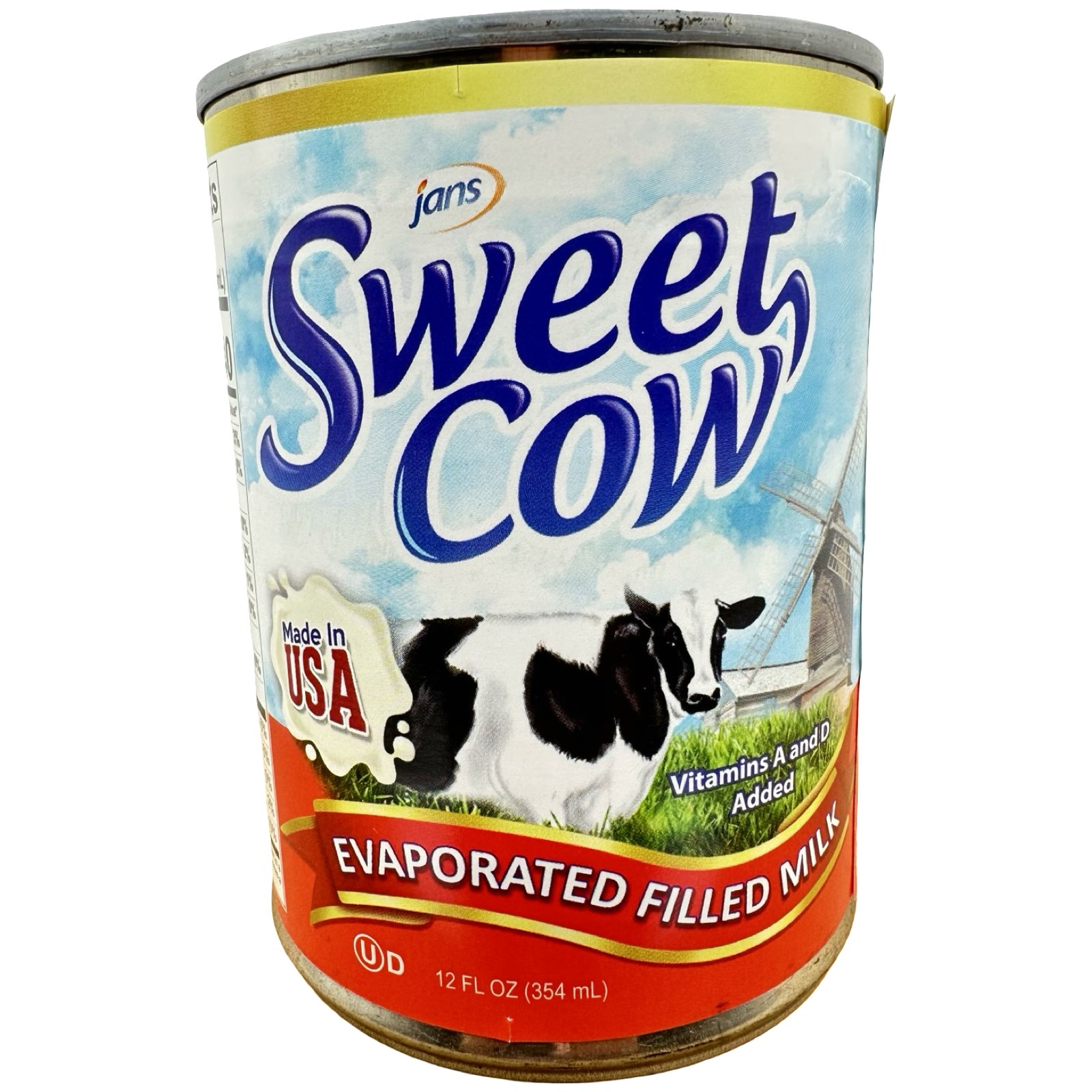 Jans - Sweet Cow - Evaporated Filled Milk - 12 OZ