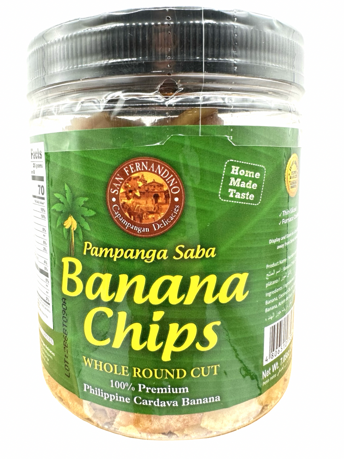 Pampanga Saba - Banana Chips Tub - 200 G
