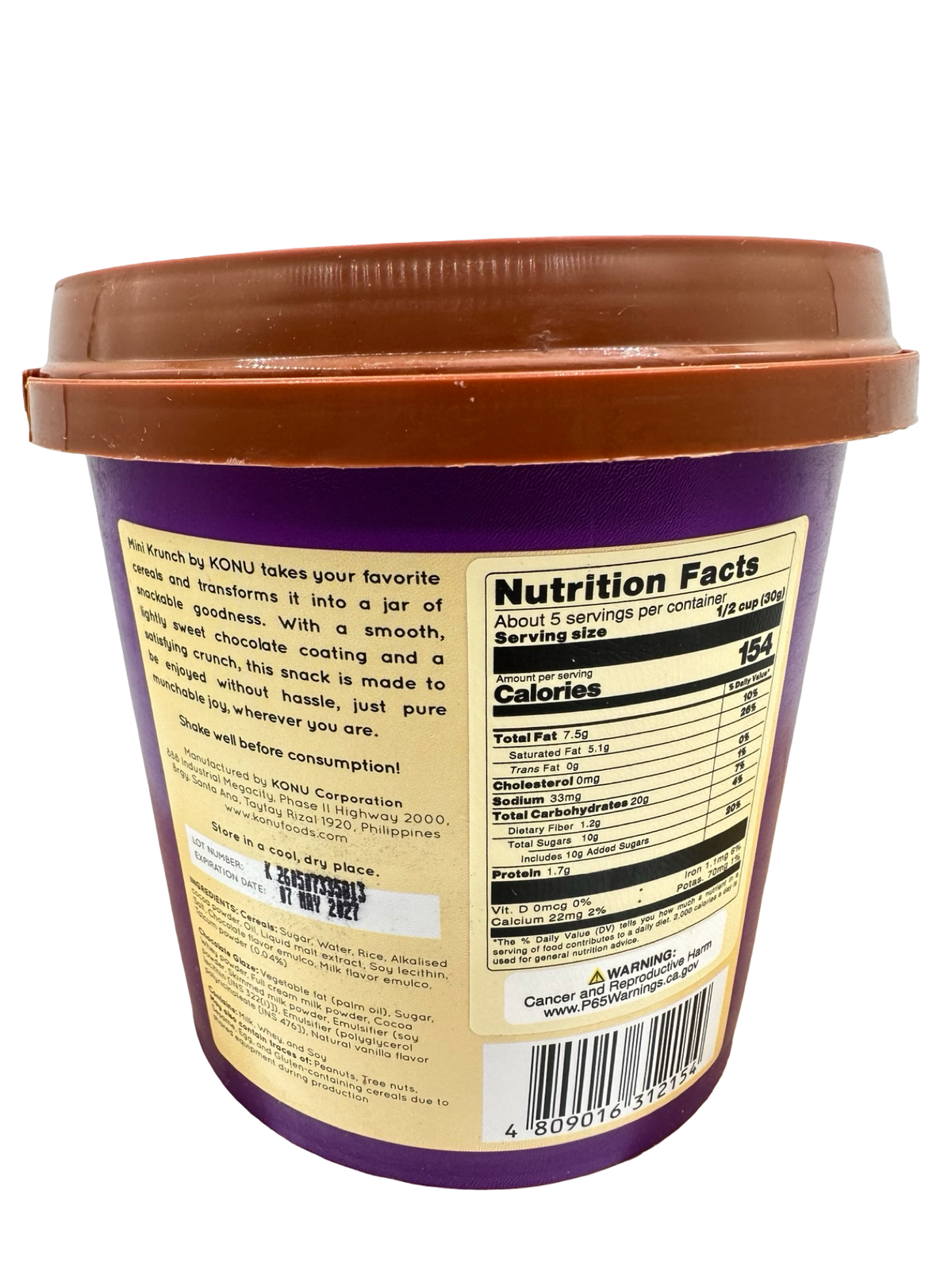 Konu - Mini Krunch - Choco Krunch - 160G