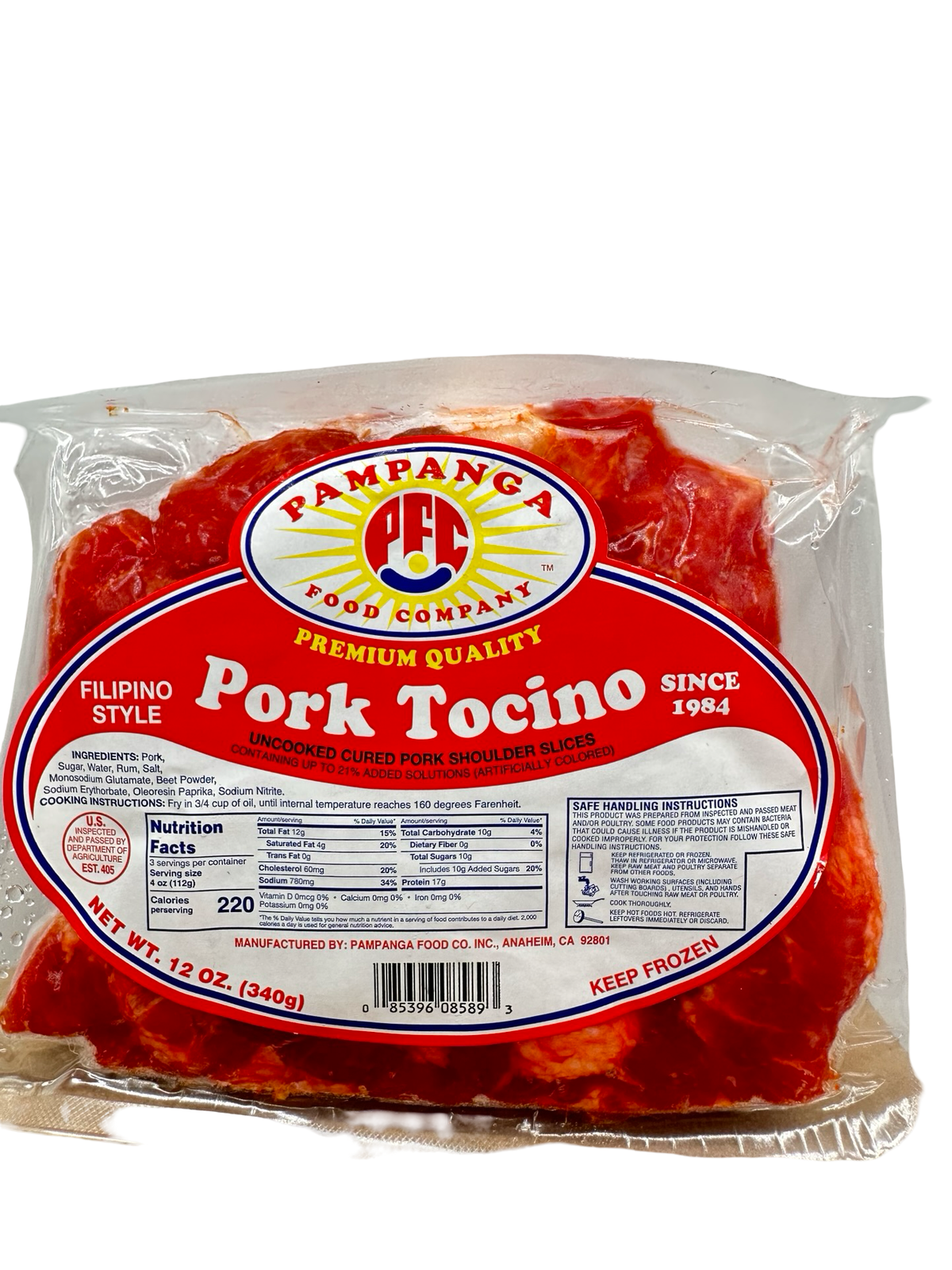 Pampanga - Pork Tocino - 12oz