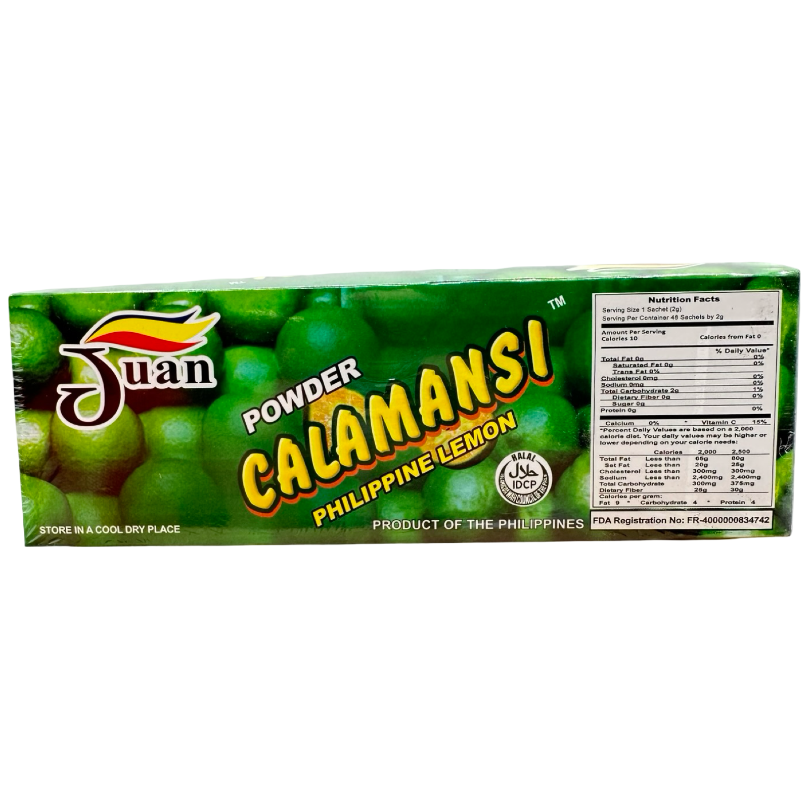 Juan - Powder Calamansi Philippine Lemon - 48 Sachets - 96 G