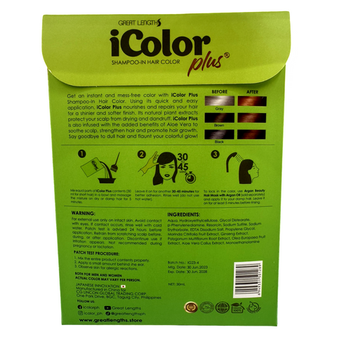 iColor Plus - Shampoo-In Hair Color - Chestnut Brown - 30 ML