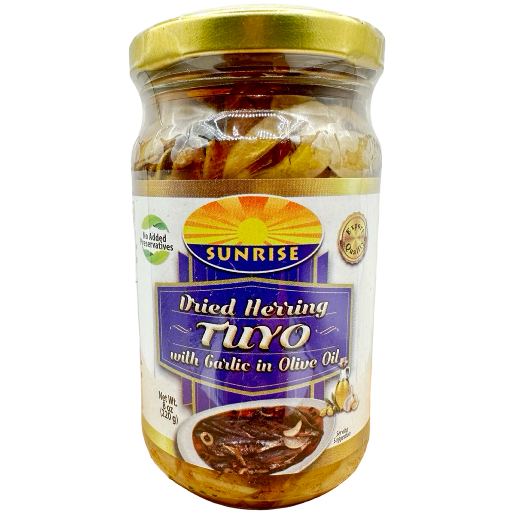 Sunrise - Dried Herring Tuyo with Garlic in Olive Oil - 220 G