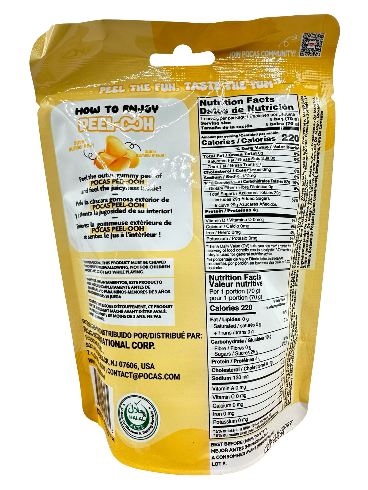 JB Peel-Ooh - Gummies Mango - 2.6oz