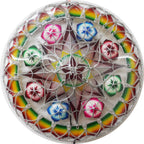 Philippines Christmas Capiz Parol Lantern Star (Tala) - Green/ Red/ White- Size 24" / 2 KG / 110 V (ACTala14)