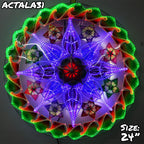 Philippines Christmas Capiz Parol Lantern Star (Tala) - Green/ Blue/ Red- Size 24" / 2 KG / 110 V (ACTala31)