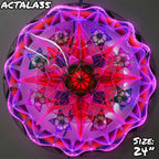 Philippines Christmas Capiz Parol Lantern Star (Tala) - Blue/ Red/ Purple- Size 24" / 2 KG / 110 V (ACTala35)