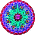 Philippines Christmas Capiz Parol Lantern Star (Tala) - Green/ Blue/ Red- Size 24" / 2 KG / 110 V (ACTala4)