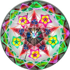 Philippines Christmas Capiz Parol Lantern Star (Tala) - Green/ Red/ Purple- Size 24" / 2 KG / 110 V (ACNative1)