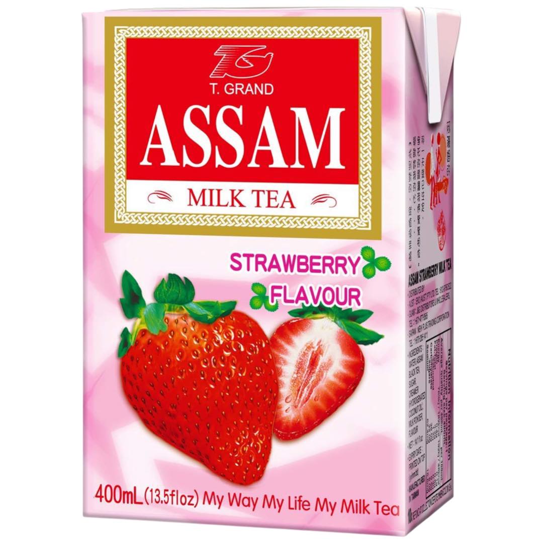 Assam - Milk Tea - Strawberry Flavour - 400 ML