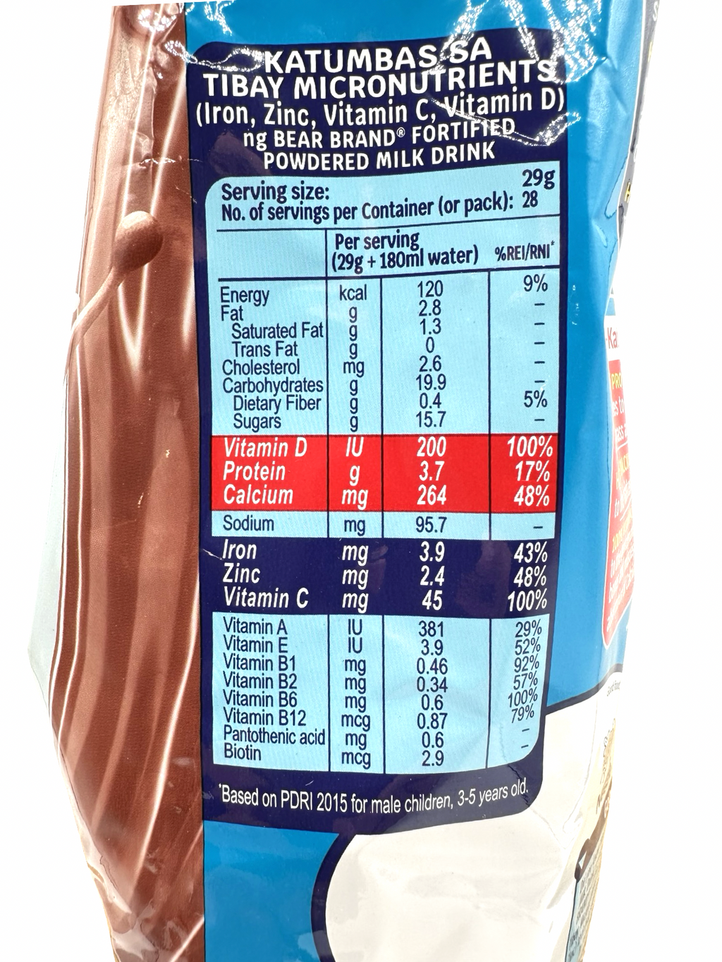 Nestle - Bear Brand Choco Milk Powder - 840g