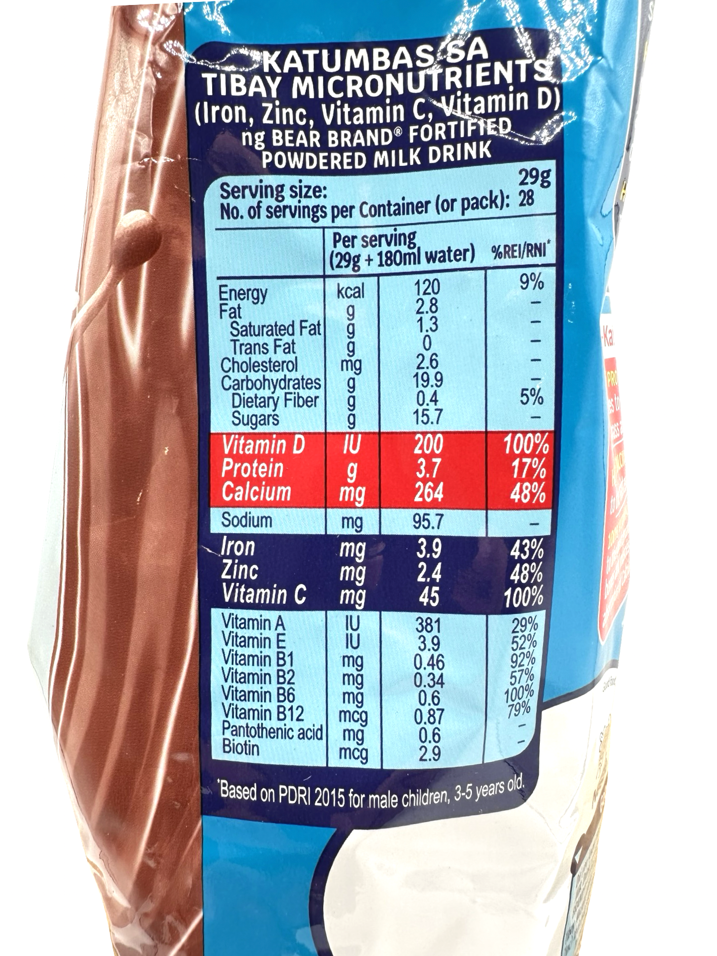 Nestle - Bear Brand Choco Milk Powder - 840g