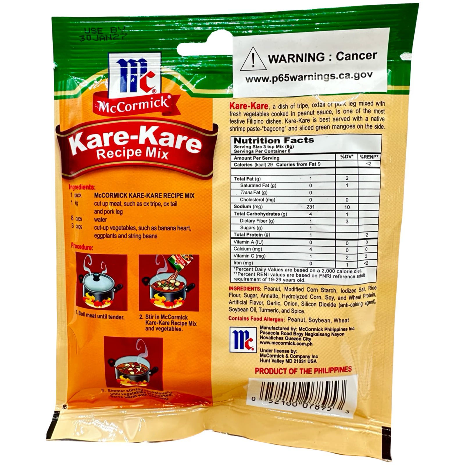 McCormick Mix Kare Kare - 60 G (2.12oz)