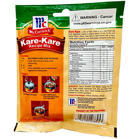 McCormick Mix Kare Kare - 60 G (2.12oz)