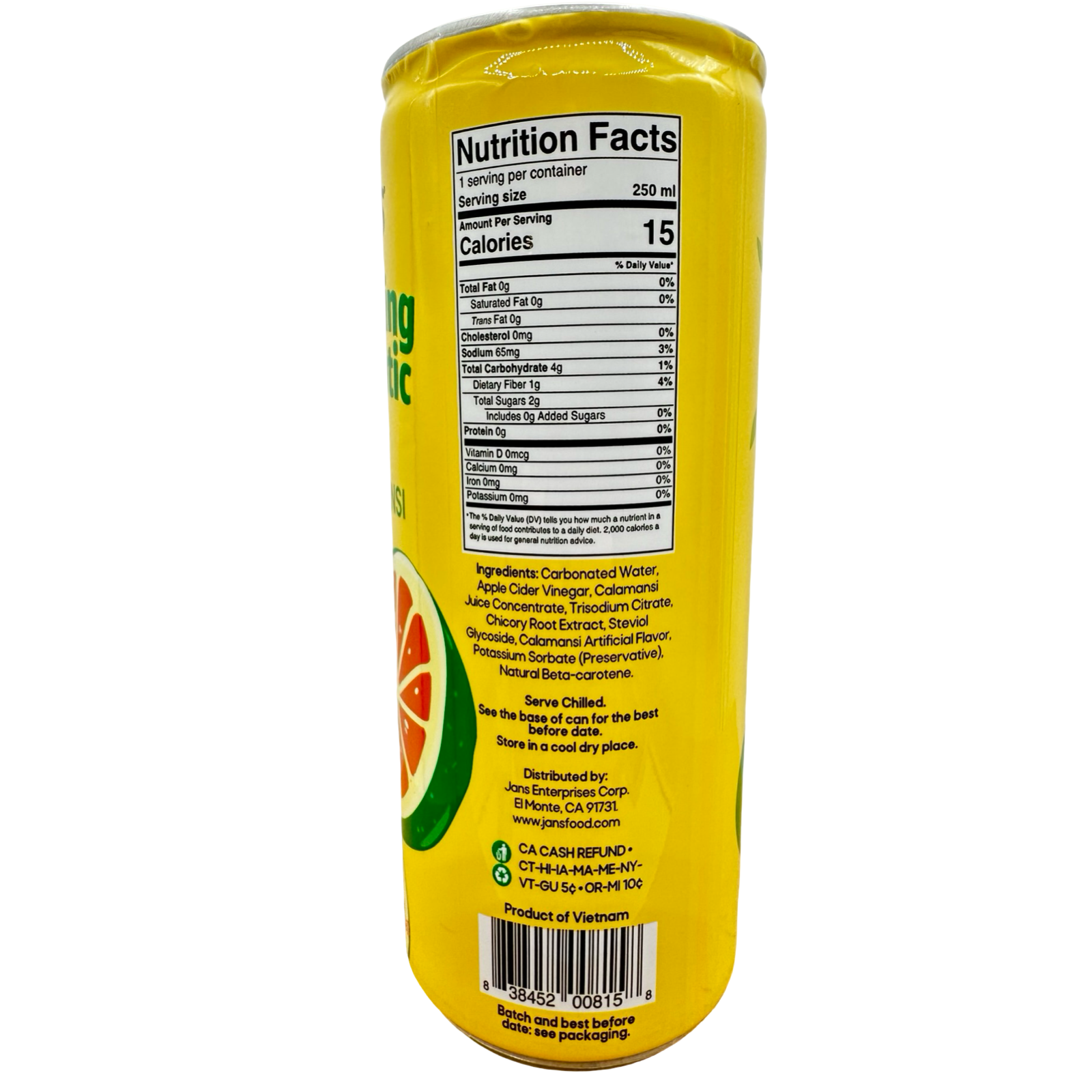 Jans - Sparkling Calamansi Juice - 250 ML