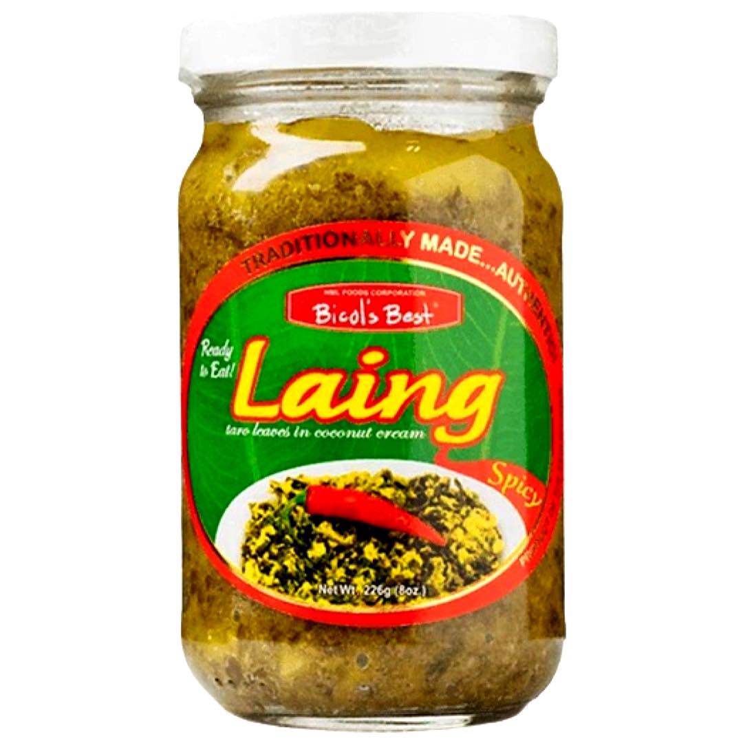 Bicol's Best - Laing - Spicy - Taro Leaves in Coconut Cream - 226 G