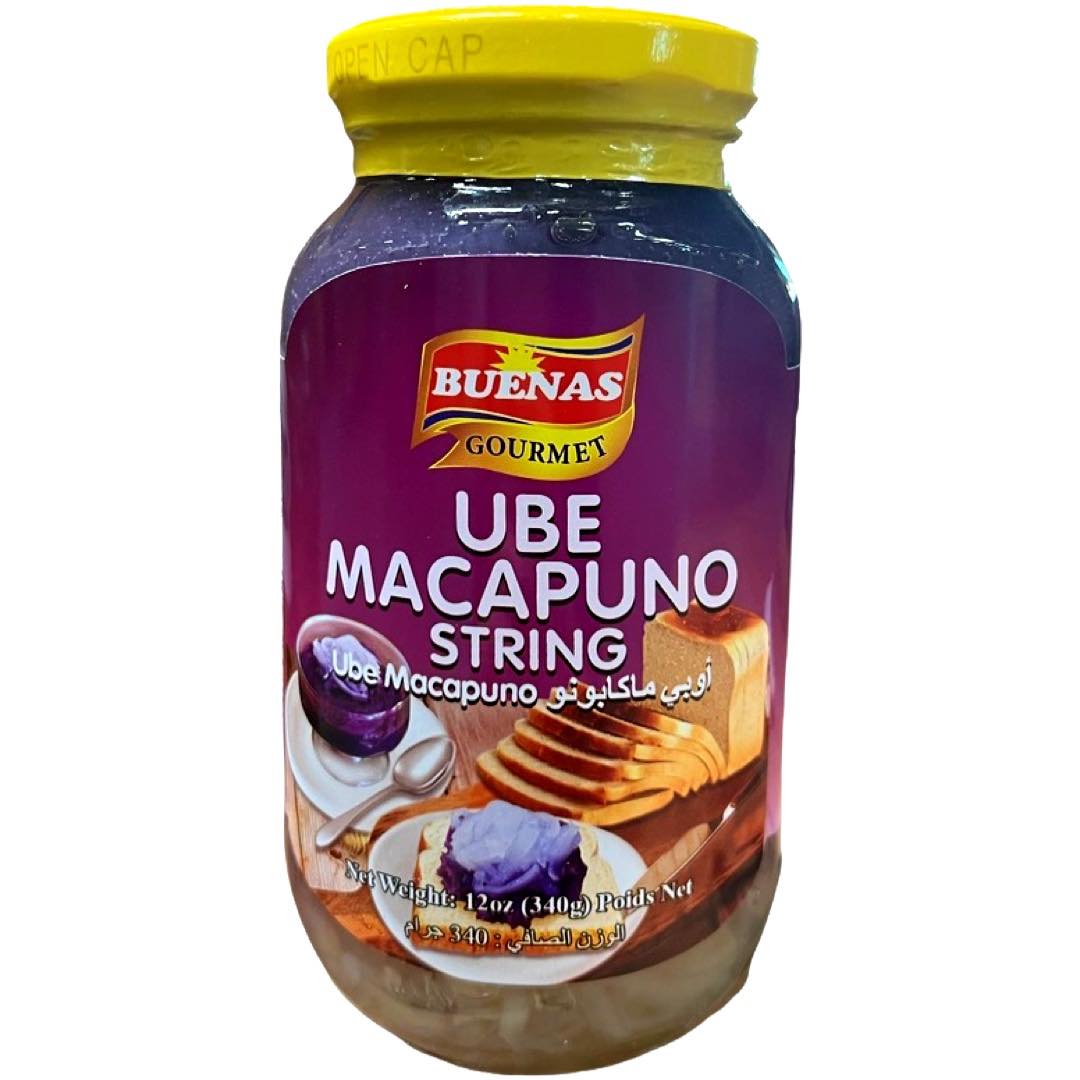 Buenas - UBE Macapuno String - 12 OZ – Sukli - Filipino Grocery Online USA