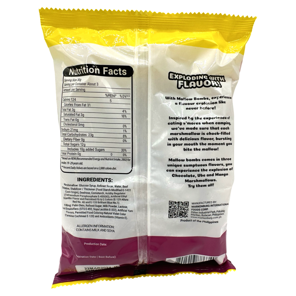 Markenburg - Mallow Bombs - Taro Ube Explosion - 100 G