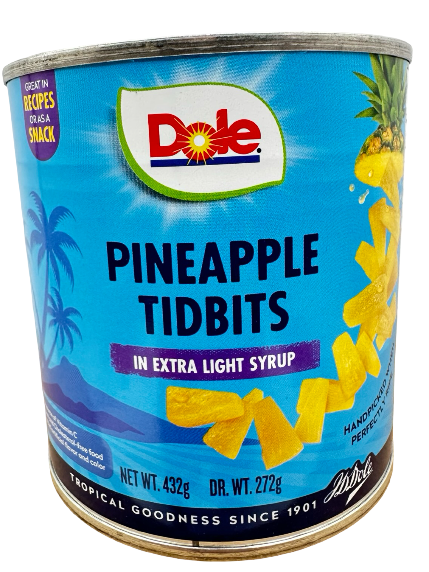 Dole - Pineapple Tidbits in extra Light Syrup - 15.2 oz