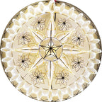 Philippines Christmas Capiz Parol Lantern Star (Tala) - WHITE ONLY LED Show - Size 24" / 2 KG / 110 V (CY11)