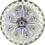 Philippines Christmas Capiz Parol Lantern Star (Tala) - WHITE ONLY LED Show - Size 24" / 2 KG / 110 V (CY41)