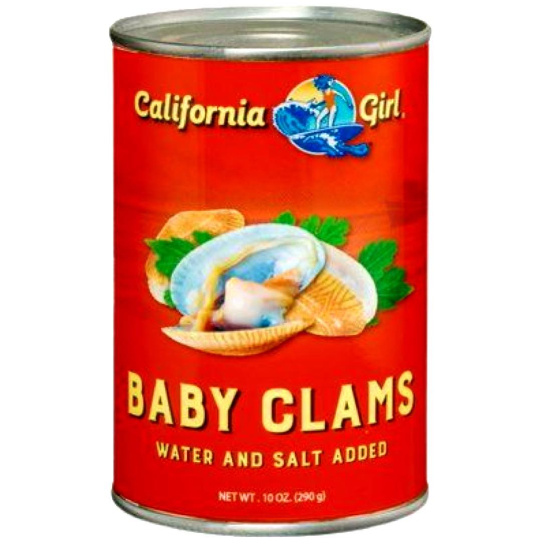 California Girl - Baby Clams - Water and Salt Added - 10 OZ