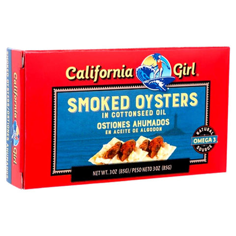California Girl - Smoked Oysters in Cottonseed Oil - 3.66 OZ