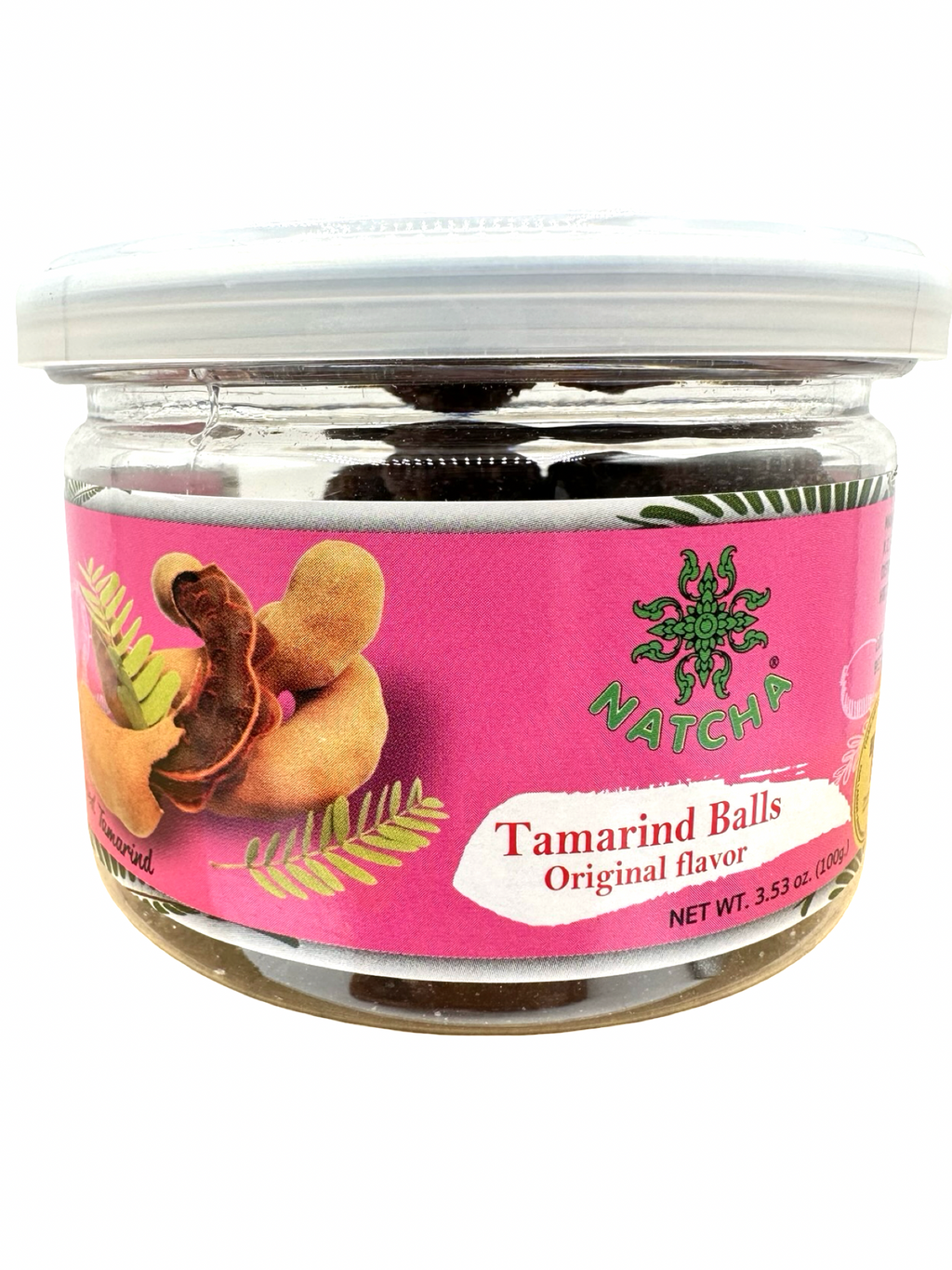 Natcha - Dried Tamarind Ball  - Original - 3.53oz (100g)