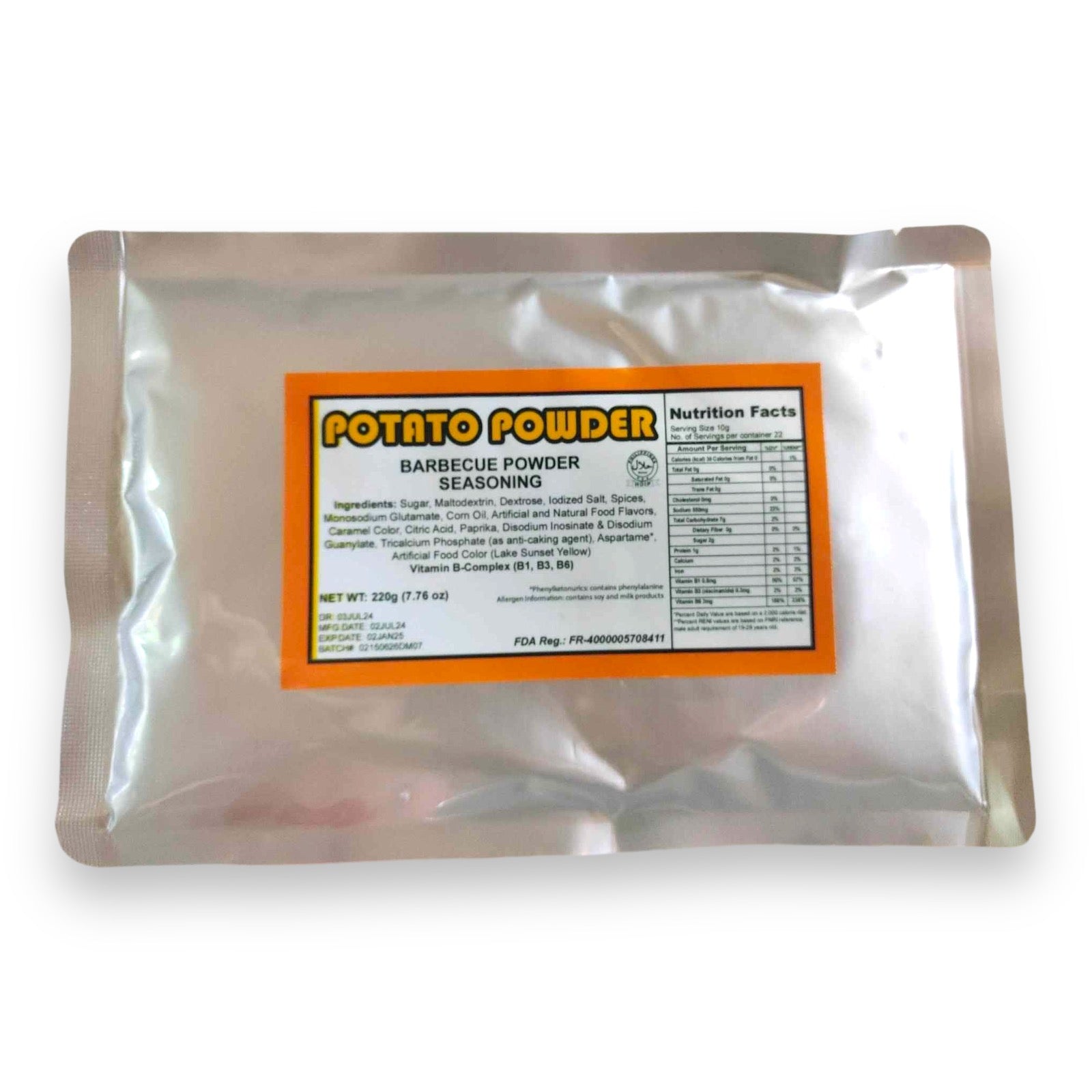 Potato Powder - Barbecue Powder Seasoning - 220 G