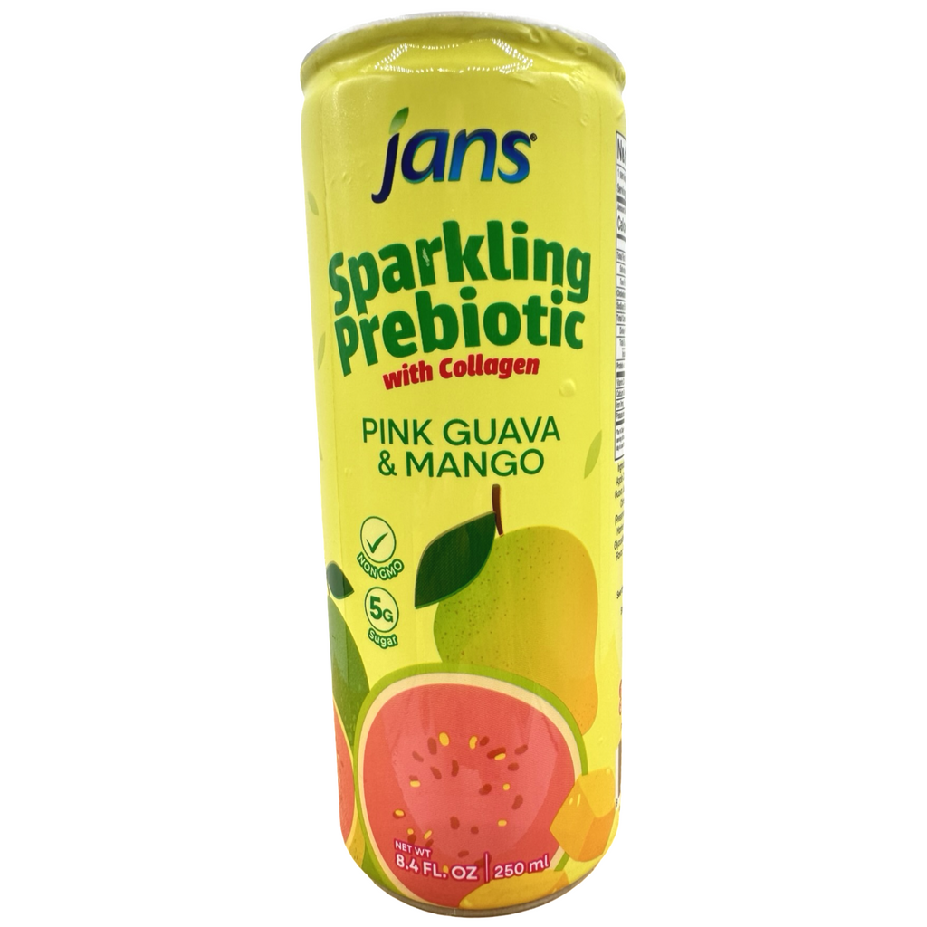 Jans - Sparkling Pink Guava & Mango Juice (Prebiotic & Collagen) - 250 ML