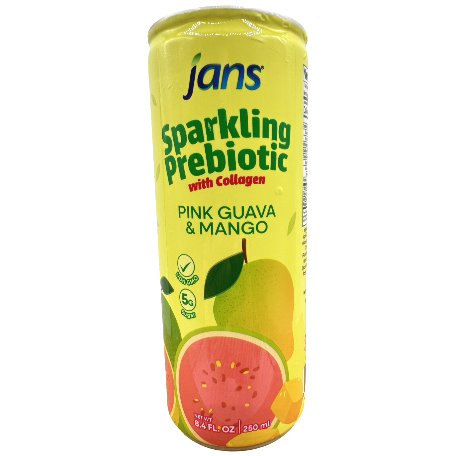 Jans - Sparkling Pink Guava & Mango Juice (Prebiotic & Collagen) - 250 ML